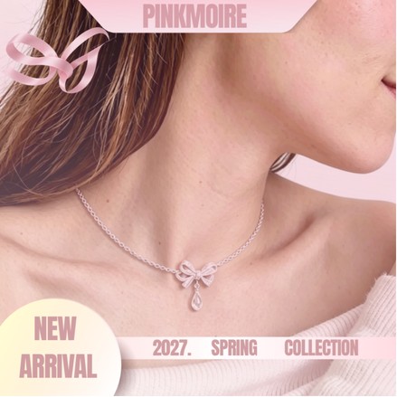 PinkMoire necklace campaign poster